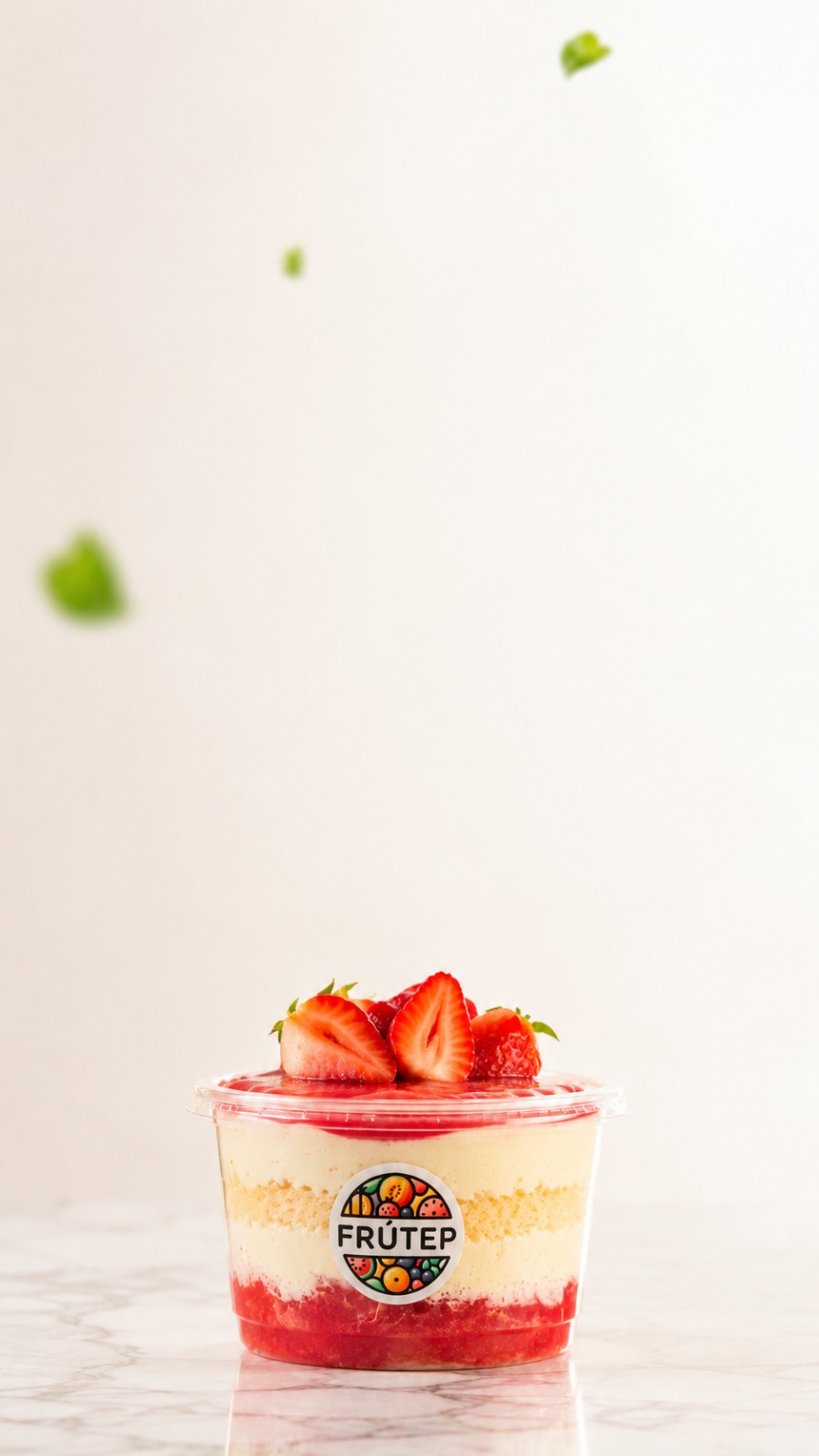 Postre de fresa FRÚTEP